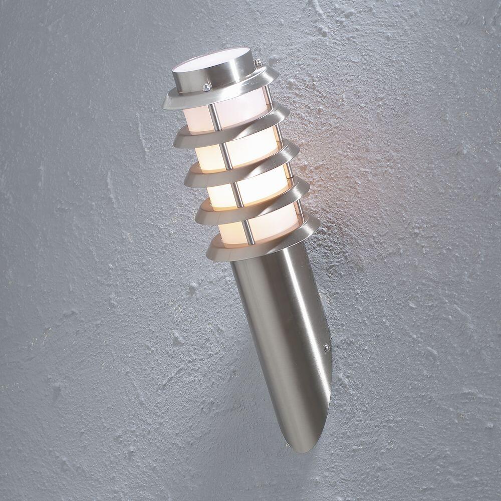 Konstsmide Trento Wandleuchte, 11W, E27, Edelstahl (7560-000)