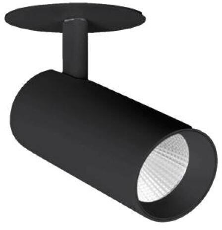 Brumberg TRAXX MAXI LED-Halbeinbau-Richtstrahler, 230 V AC, 50 Hz, 24 W, 40°, 3.000 K, CRI > 90, 3072 lm, schwarz (88804183)