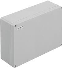 Weidmüller KLIPPON POK 254012 Leergehäuse, 250 x 400 x 120 mm, glasfaser-verstärktes Polyester, unbehandelt, glänzend, silbergrau (1305940000)
