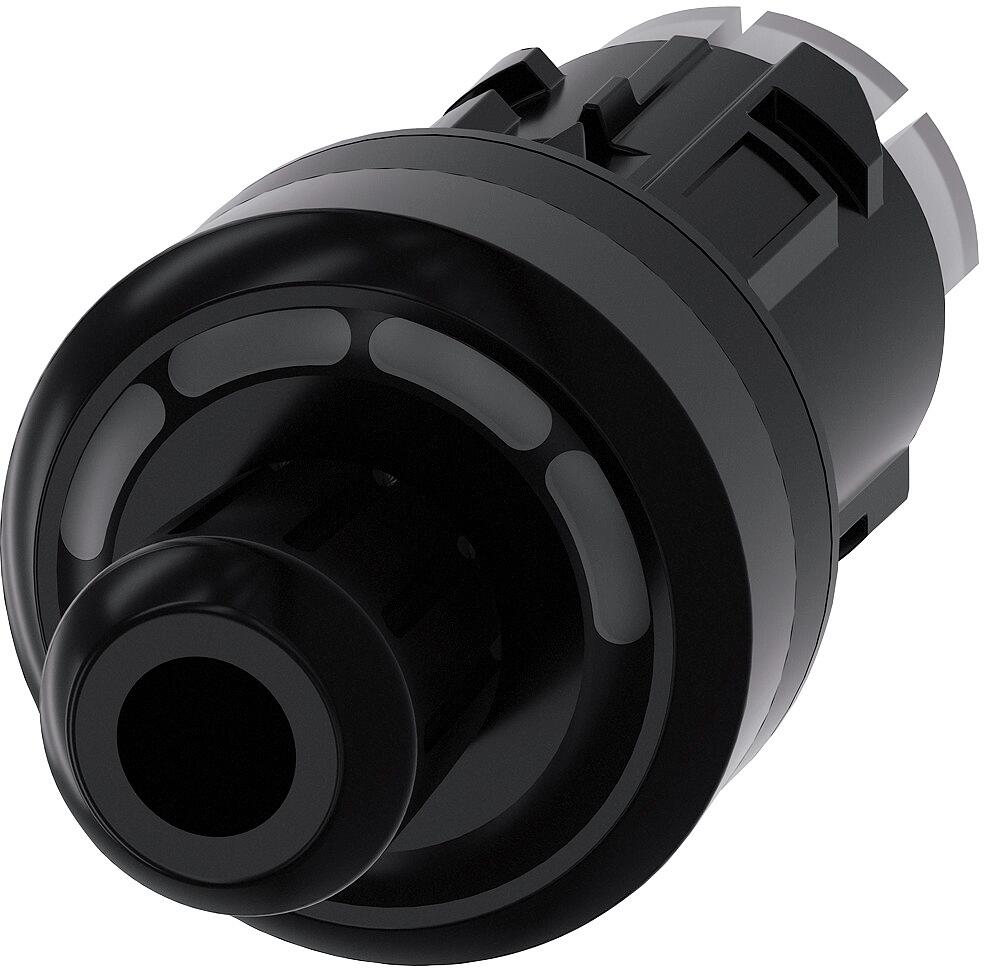 Siemens 3SU1000-4WS10-0AA0 ID-Schlüsselschalter, 22 mm, rund, Kunststoff, schwarz, RFID, 4 Schaltstellungen O-I-II-III