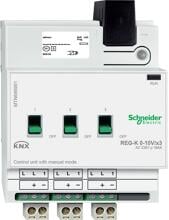 Schneider Electric MTN646991 Steuereinheit 0-10V REG-K/3fach, mit Handbetätigung, lichtgrau
