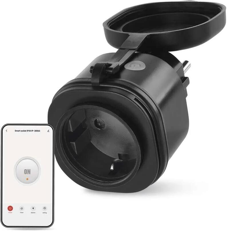 EMOS IP-3006S GoSmart WiFi-Steckdose, IP44, schwarz (1936055320)