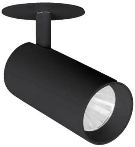 Brumberg TRAXX MIDI LED-Halbeinbaurichtstrahler 230VAC, 50Hz, 21W, 2617lm, 25°, 4000K, CRI > 90, rund, dreh- und schwenkbar, DALI dimmbar, schwarz str