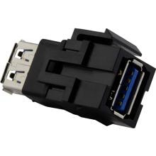 Merten MTN4582-0001 USB-Keystone, USB 3.0, Antique/Artec/Trancent, schwarz