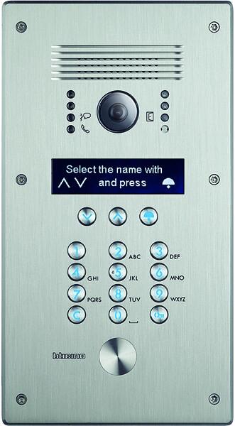 Legrand 308040 Video-Türstation LINEA 300 mit Code-Tastatur, Unterputz, IP54, silber