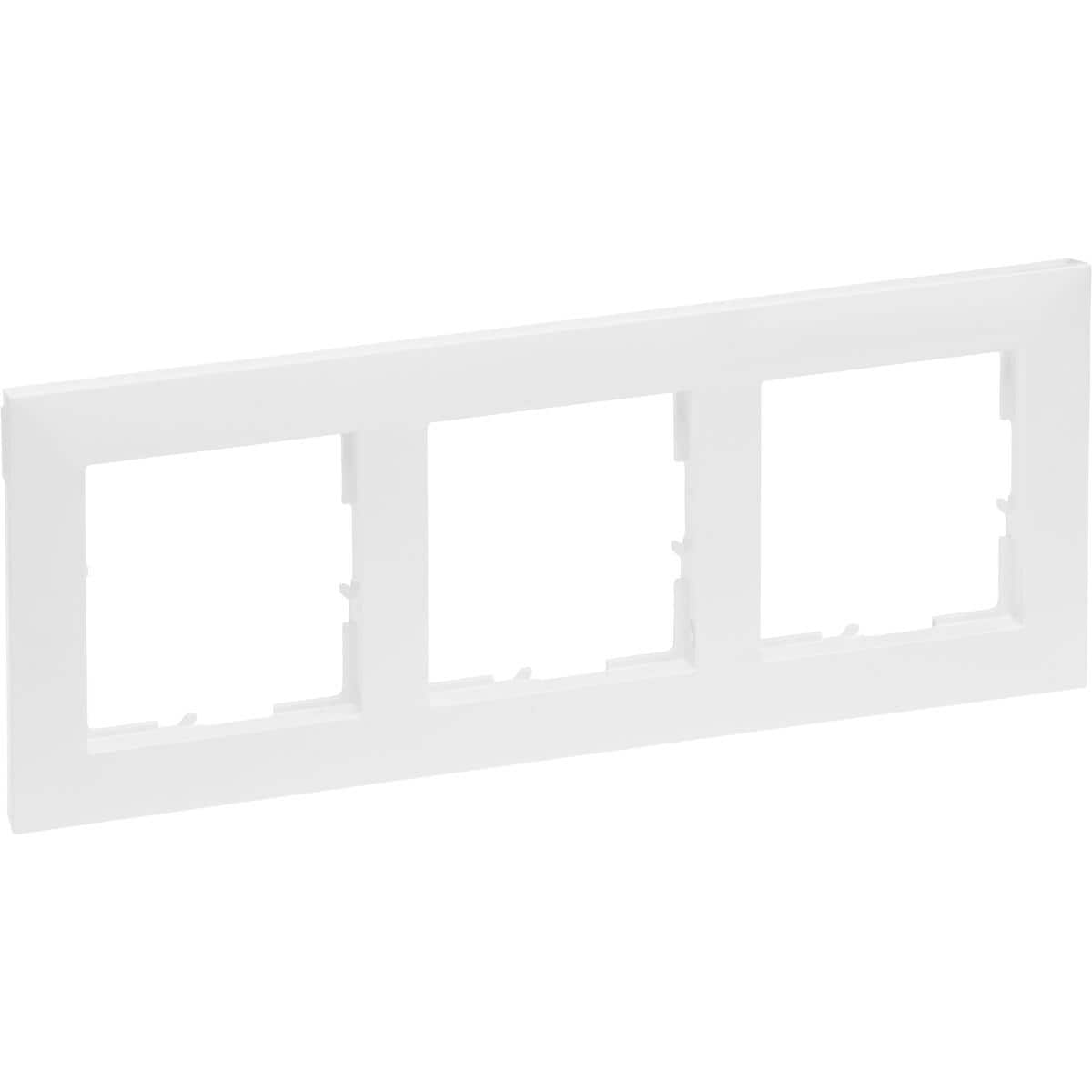 Legrand SEANO 3-fach Rahmen, Abmessungen: 87 x 229 mm, ultraweiß (765173)