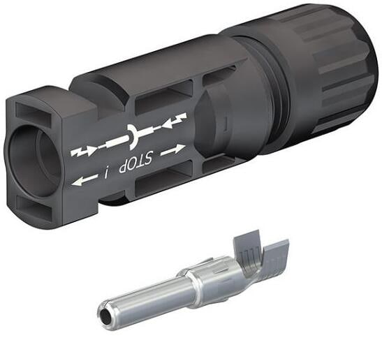 Stäubli MC4 MALE KST4/6II-UR Kupplungsstecker (-) für Kabel Ø 4-6mm² (32.0017P0001-UR)