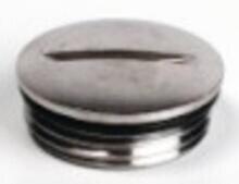 Plica BLISTO M50 MS Blindstopfen, M 50, Messing vernickelt, rund, mit Schlitz (926706050)
