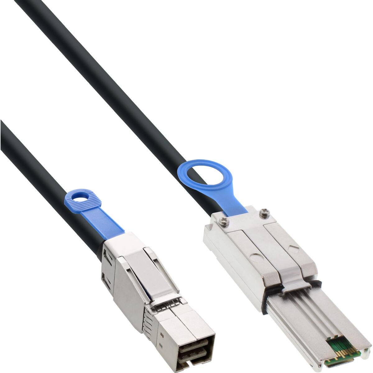 InLine externes Mini SAS HD Kabel, SFF-8644 zu SFF-8088, 6Gb/s, 1m (27639B)