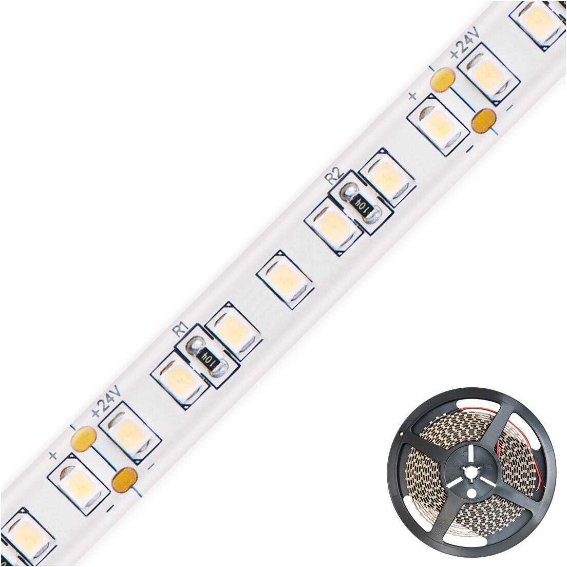 EVN LED-Strip, IP54, 48V/DC, 4,8W/m, 599lm/m, 130LED/m, 3000K, IC-Chips, CRI97, 5m-Rolle (IC5448652802)