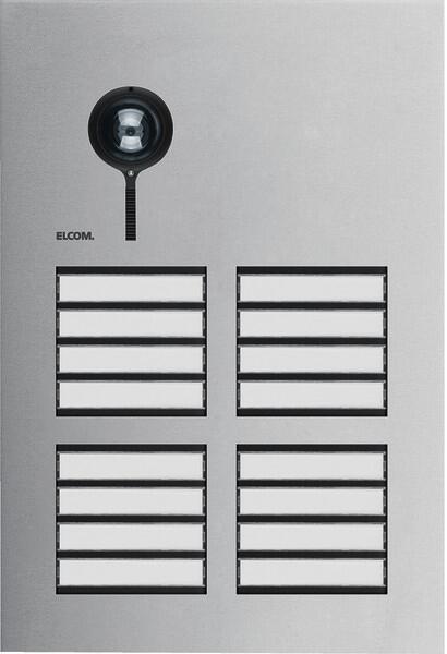 Elcom REQ516Y Türstation Video 16/2, 2-Draht, Edelstahl matt
