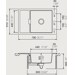 Schock Mono D-100XS-FB Granitspüle mit Ablauffernbedienung, Cristadur, reversibel, mit Holzschneidbrett, stone (MOND100XSFBSTO)