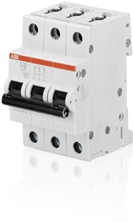 ABB S203-B10 pro M Compact Sicherungsautomat, 3-Polig, 10A, 4kV (2CDS253001R0105)