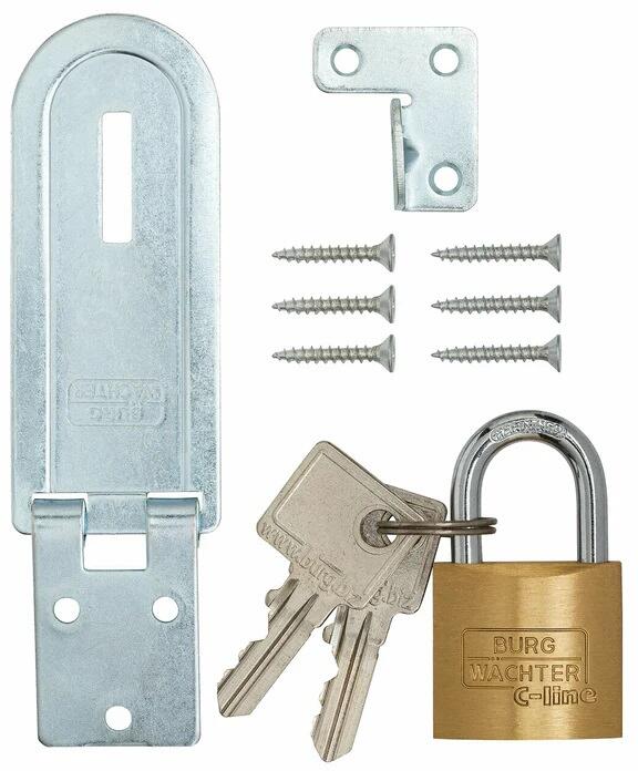 Burg Wächter PCC 80 + 222 30 SB Set Überfalle und Schloss, Stahl (37811)