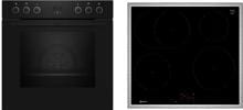Neff EX4IB0 N30/N50 A+ Einbauherdset mit Induktionskochfeld (E1CCD2AK4 + M56SBF1L0), 60 cm breit, 71 L, Kindersicherung, schwarz