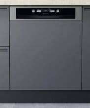 Bauknecht BBC 3T333 PF X Teilintegrierter Geschirrspüler, 60 cm breit, 14 Maßgedecke, Besteckschublade, Eco-Programm, Edelstahloptik