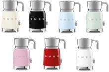 Smeg MFF11 50's Style Milchaufschäumer, Edelstahlgehäuse, 500 W Induktions-Heizsystem, abnehmbare Edelstahlkanne, 6 Programme