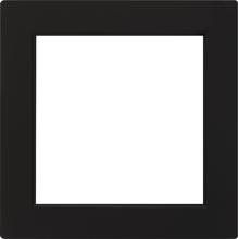 Zwischenplatte mit quadratischem Ausschnitt für Geräte mit Abdeckung (50 x 50 mm), S-Color, Schwarz, Gira 028247