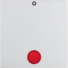 Berker 16248989 Wippe mit roter Linse und Aufdruck "0", S.1/B.3/B.7, polarweiß glänzend