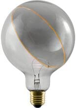 SLV LED Illusion Globe 125 slanting top LED-Leuchtmittel, E27, PHASE dimmbar, 5W, 2200K, Glas, rauchgrau (1008160)