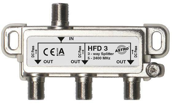 Astro HF D3 Verteiler, 3-fach, 5...2400 MHz, SAT und BK (414300)