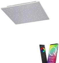 Paul Neuhaus Q-Nightsky LED-Deckenleuchte, Smart Home, aluminium 