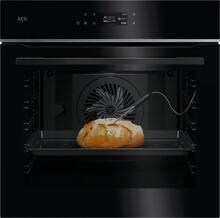 AEG TE7PB63ZAB A++ Einbaubackofen, 59,5 cm breit, 71 L, Pyrolyse, 17 Heizarten, WLAN, Kerntemperatursensor, Kindersicherung, schwarz