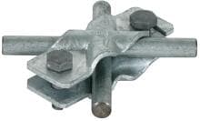 Dehn SVPK 8.10 8.10 FL30 STTZN SVP-Klemme, St/tZn, für rund 8-10/8-10mm - rund 8-10/flach 30mm-flach 30/30mm, ohne Zwischenplatte (308060)