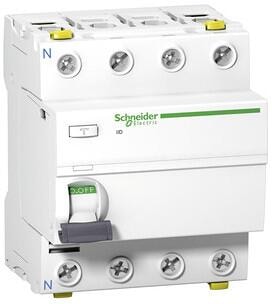 Schneider Electric Acti9 iID Fehlerstrom-Schutzschalter, 4p, 63A, 500mA, Typ A (A9Z26463)