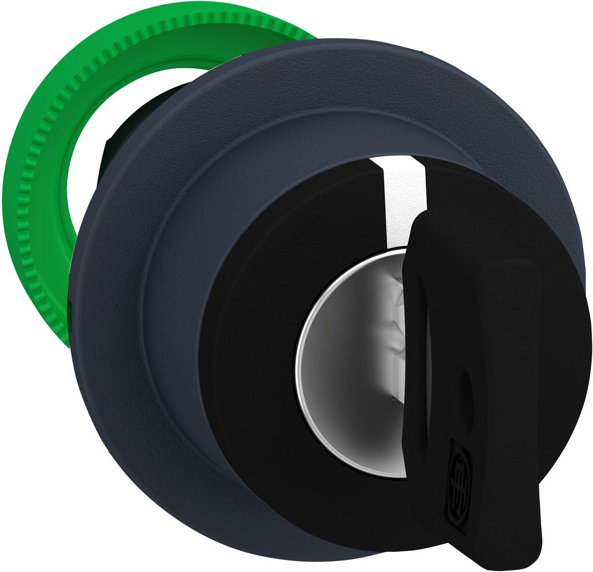 Schneider Electric ZB5FG3D Harmony XB5F, Schlüsselschalter, Frontelement, Kunststoff, 30mm, 3 Stellungen, rastend, Dom 8D1, schwarz