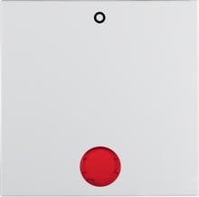 Berker 16248982 Wippe mit roter Linse und Aufdruck "0", S.1, weiß glänzend