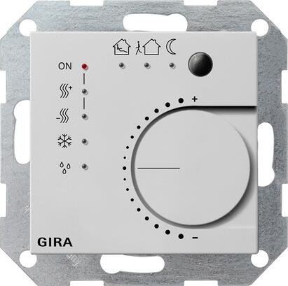 Gira 2100015 KNX Stetigregler mit Tasterschnittstelle 4fach, System 55, grau matt