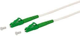 METZ CONNECT OpDAT Patchkabel LC-S APC/LC-S APC OS2, weiß, 3,0 m ( 151P7JAJA30E )