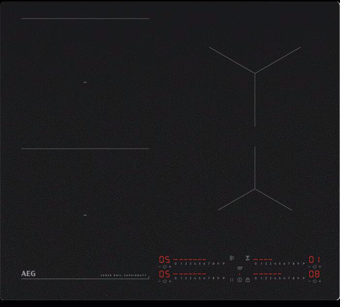 AEG TI64IB1CIZ Autarkes Induktionskochfeld, 58 cm breit, SenseBoil, Hob²Hood-Funktion, Pause-Funktion, rahmenlos SaphirMatt