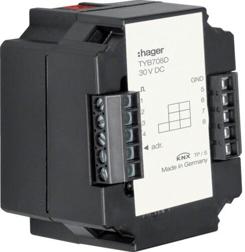 Hager TYB708D Universal-Schnittstelle 8-fach, KNX, UP