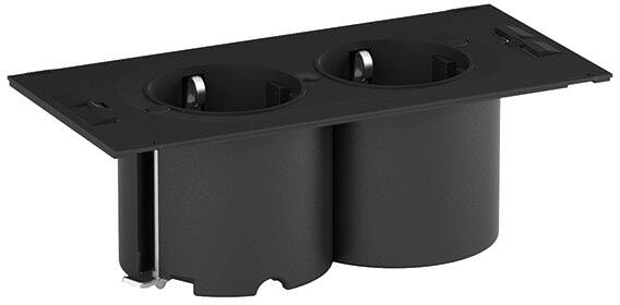 Bachmann DUE Steckdosenheiten, 2xSchuko, 16A, 2m, schwarz (929.000)