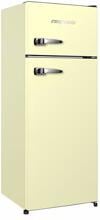 respekta Bento KS144C-52 Retro Stand Kühl-Gefrierkombination, 54 cm breit, 211 L, LED-Beleuchtung, creme