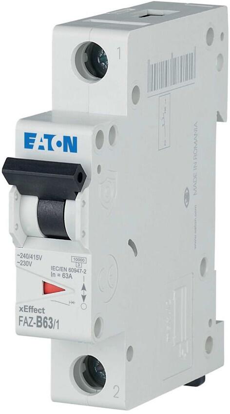 Eaton FAZ-B63/1 Leitungsschutz-Schalter, 63A, 1p, B-Char (278541)