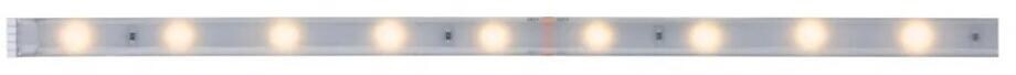 Paulmann MaxLED 250 LED Strip Einzelstripe Warmweiß 1m beschichtet IP44 4W 240lm/m 2700K, silber (79870)