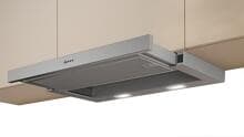 Neff D46BR22X2 N30 Flachschirmhaube, 60 cm breit, 394 m³/h, 3 leistungsstufen, Silbermetallic