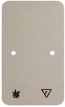 Berker 105340 Selbstverlöschende Bodenplatte für Doppelsteckdose, Aufputz, weiß