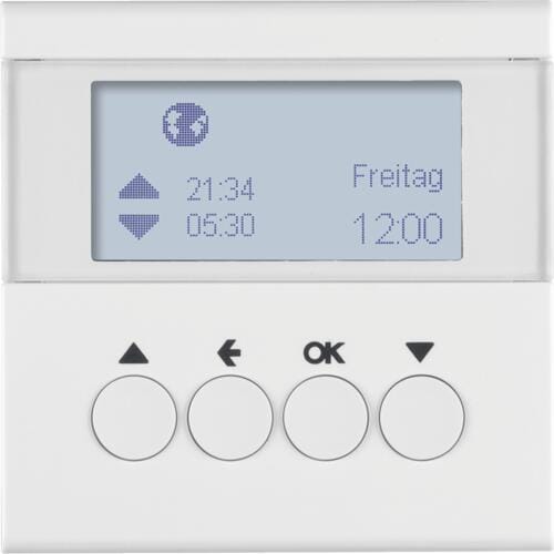 Berker 85741189 Jalousie-Schaltuhr, S.1/B.3/B.7, polarweiß glänzend