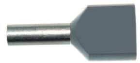 Protec.class PAEH 400D/12 Doppel-Aderendhülsen 2 x 4mm² (05103991), grau, 100 Stck.