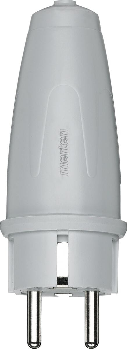 Merten 125463 PVC-SCHUKO-Stecker, 16 A, 250 V, grau