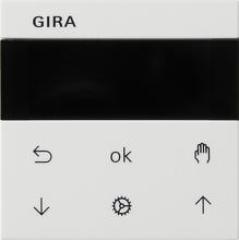Gira 536627 System 3000 Jalousie- und Schaltuhr Display, System 55, reinweiß seidenmatt