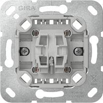 Gira 383700 Tastschalter-Einsatz ohne Befestigungskrallen, Kreuzschalter, 10AX, 250V