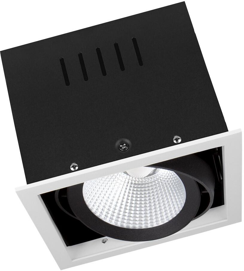 LEDVANCE SPOT MULTI, schwenkbarer Einbaustrahler, 1x30W, 3000K, einflammig, warmweiß, Aluminum, weiß (4058075113923)