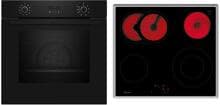 Neff BX46PB0 N30/N50 A+ Backofen-Set (B2CCG6AK3 + T16SBN1L0) mit Elektrokochfeld, 60 cm breit, 71 L, Pyrolyse, Kindersicherung, schwarz
