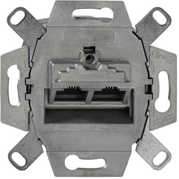 Rutenbeck UAE-CAT.6A ISO-8/8 UP 0 UAE Anschlussdose, 2-fach, 2 x 8-polig (136104070)