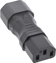 InLine Netzadapter IEC 60320 C14 / C13, 3pol. Kaltgeräte (16723A)